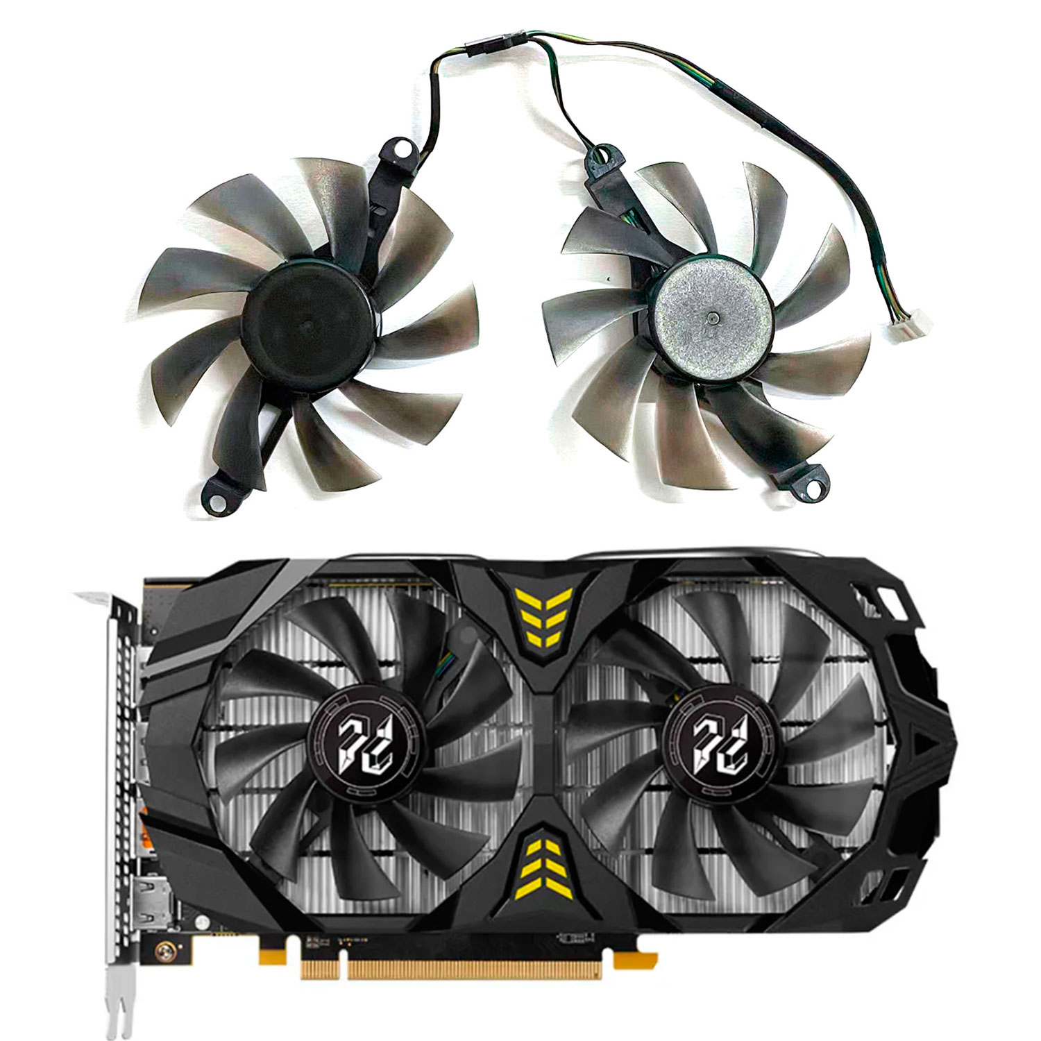 Rx 580 8Gb 2048Sp Gpu - Nouveau ventilateur GPU 4 broches 85MM