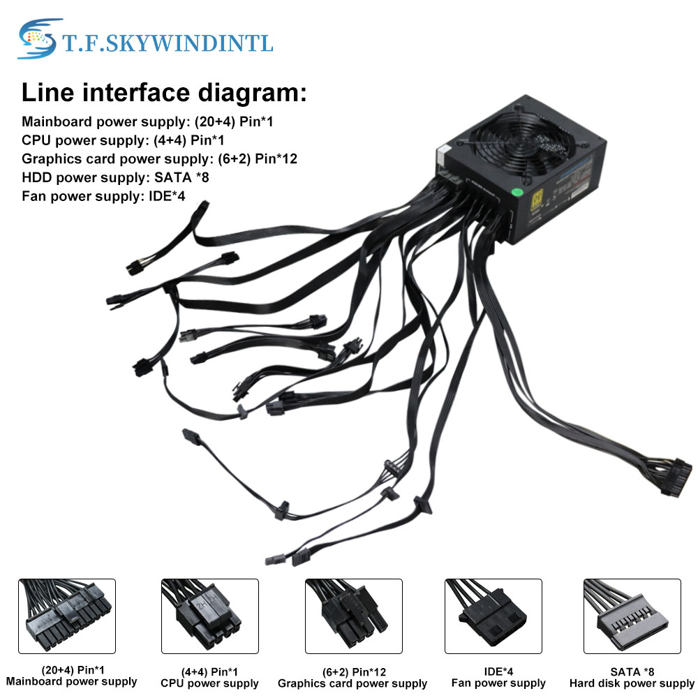 Module d'Alimentation Complet  - 2000W Atx Mining Power Supply avis et prix