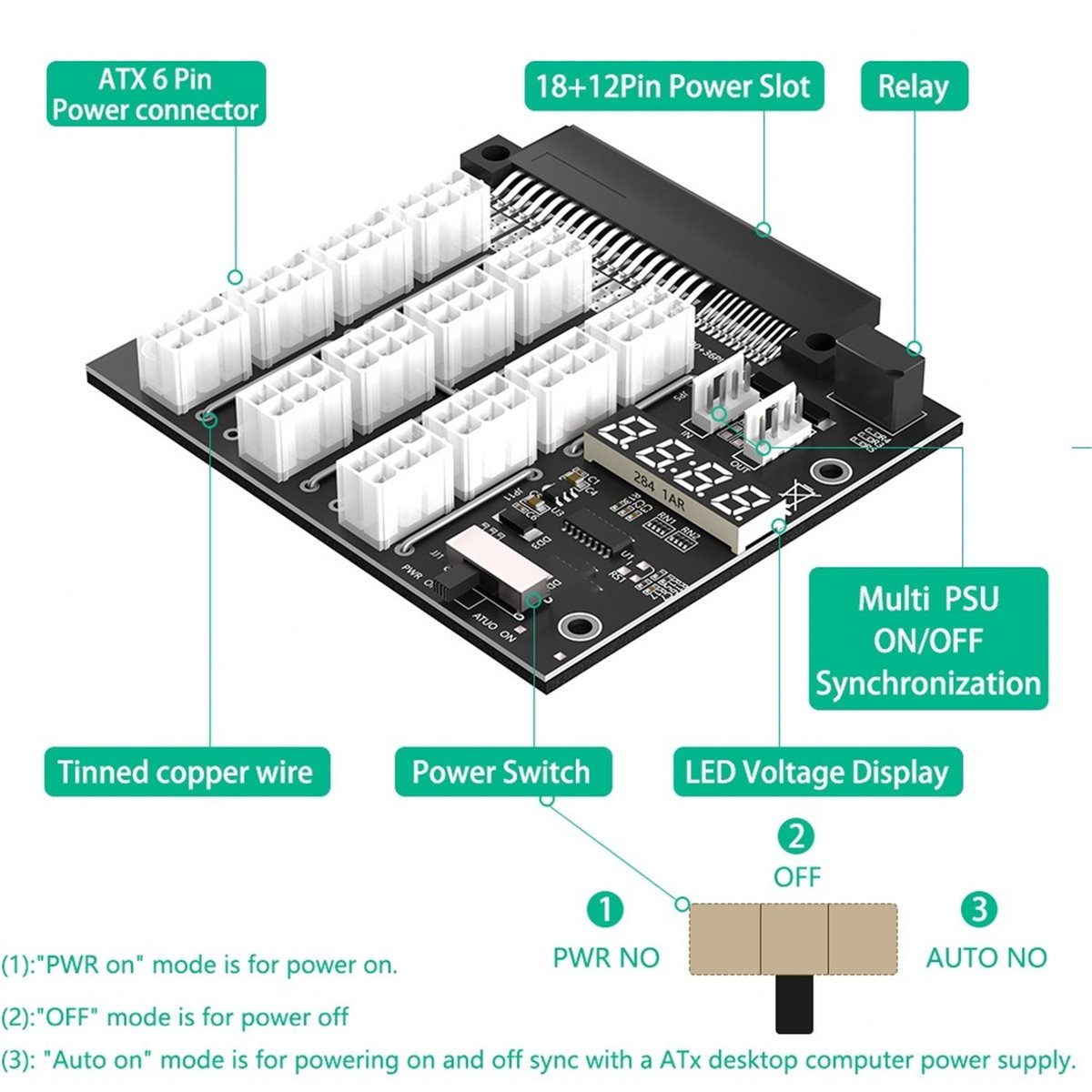 Carte de distribution M05K à 1 - 2400W Server Psu Breakout Board avis et prix