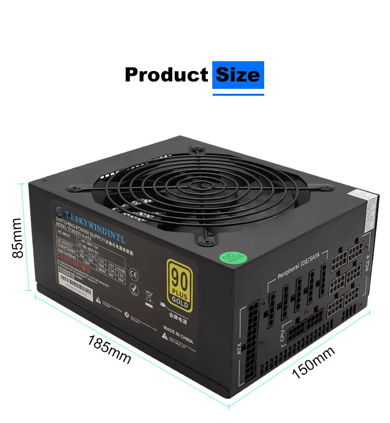 Bloc d'alimentation 2000W Gold - 2000W Atx Mining Power Supply avis et prix