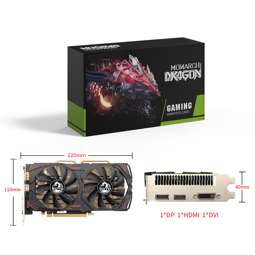 SOYO – carte graphique AMD Rad - Rx 580 8Gb 2048Sp Gpu avis et prix