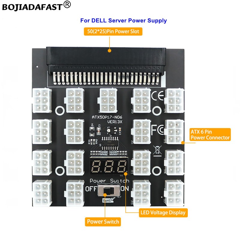 Carte de distribution d'alimen - 2400W Server Psu Breakout Board avis et prix
